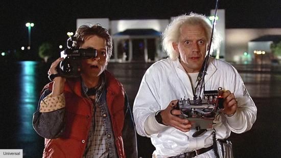 Michael J. Fox dan Christopher Lloyd dalam Back to the Future