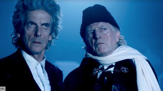 Rangliste der Inkarnationen von Doctor Who: Der erste Doktor und der 12. Doktor in Twice Upon a Time