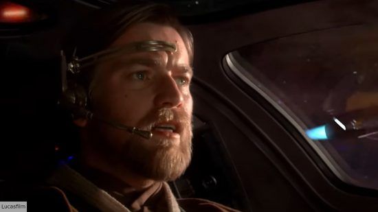 Lode Star Wars - Obi-Wan Kenobi v kokpite Starfighter v Revenge of the Sith