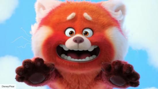 Mei in ihrer roten Panda-Form in Disney und Pixar